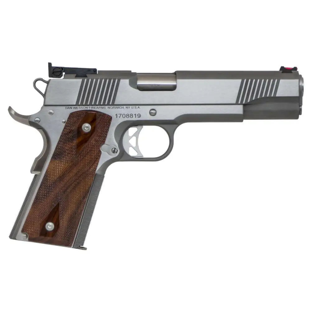 DAN WESSON POINTMAN NINE 9MM PISTOL 5" STS WOOD GRIPS 9RD